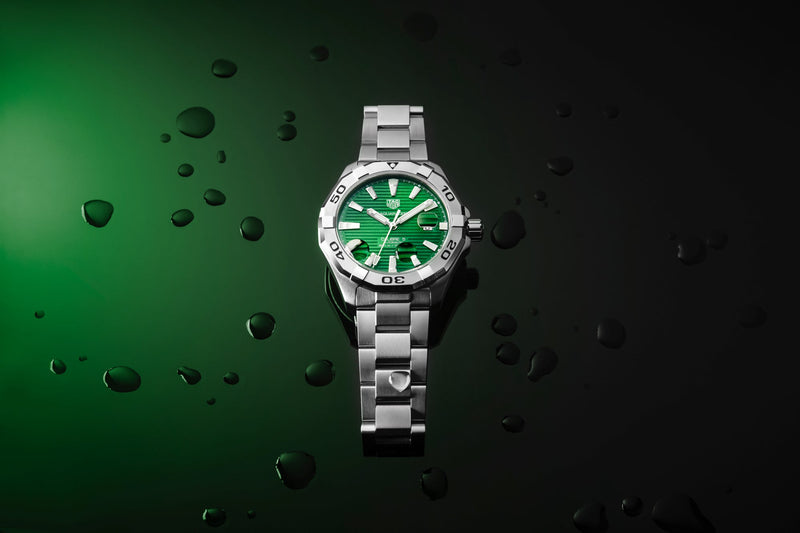 Tag Heuer Aquaracer Emerald Green Dial Watch for Women - WBD1316.BA0740
