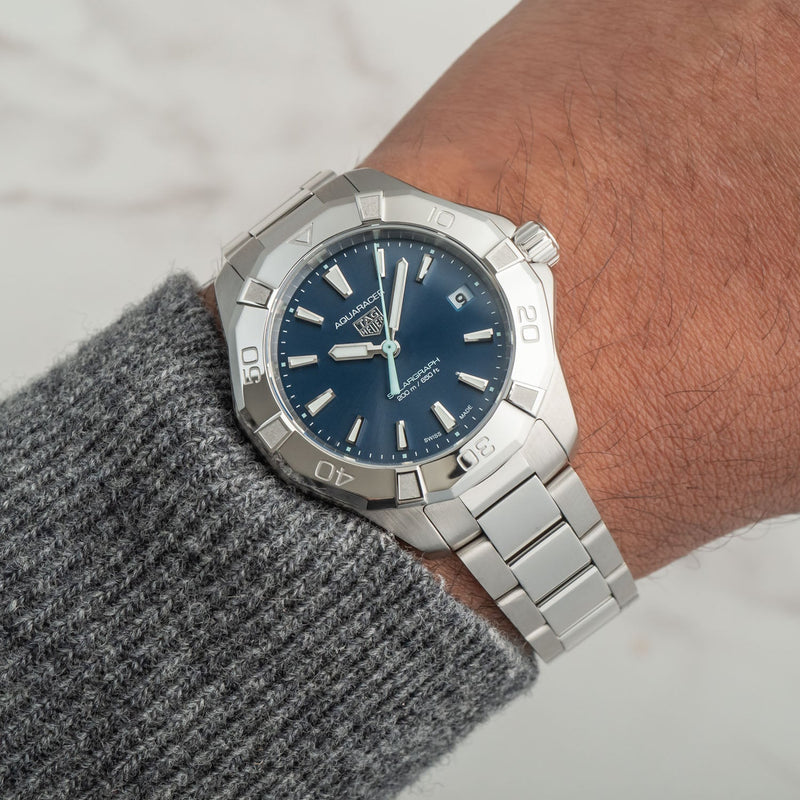 Tag Heuer Aquaracer Blue Dial Silver Steel Strap Watch for Women - WBD131D.BA0748 Buy Now By Tag Heuer