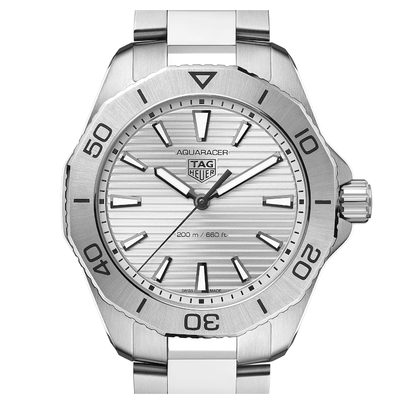 Tag Heuer Aquaracer Professional 200 Quartz Silver Dial Silver Steel Strap Watch for Men - WBP1111.BA0627 Buy Now By Tag Heuer