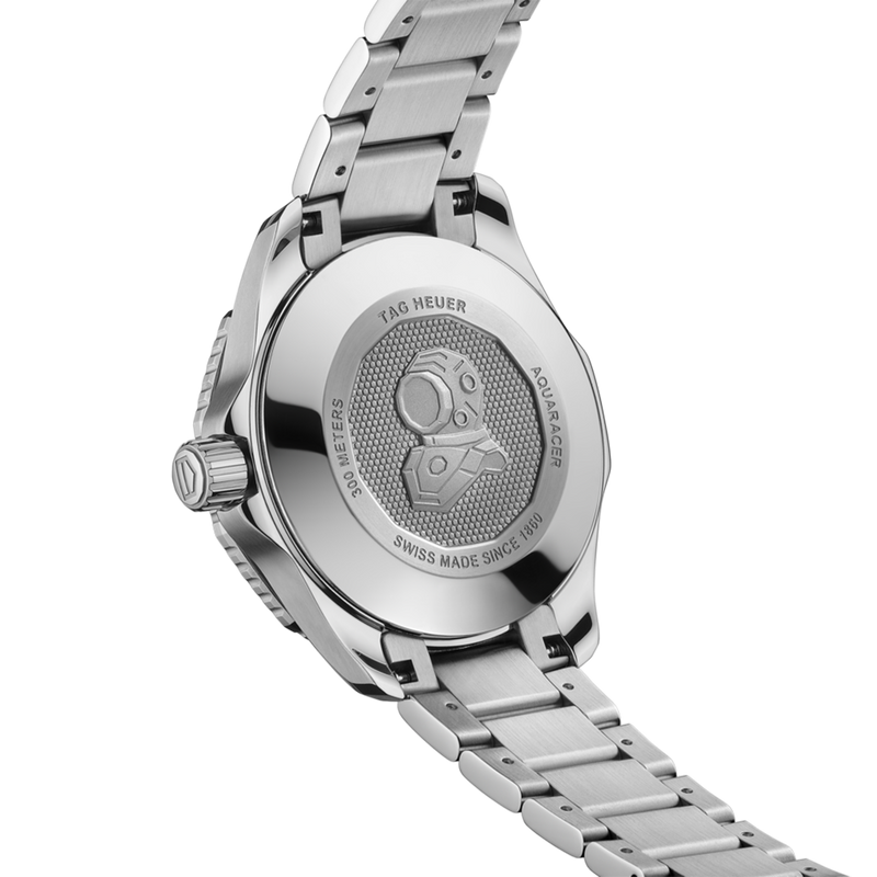 Tag Heuer Aquaracer Professional 200 Quartz Black Dial Silver Steel Strap Watch for Women - WBP1410.BA0622