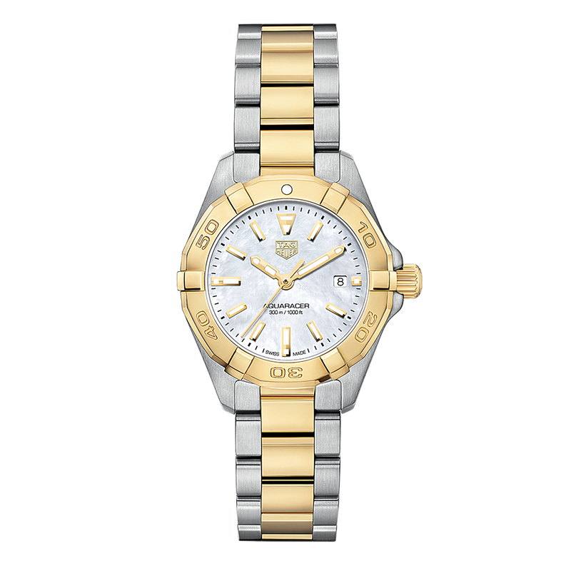 Tag Heuer Aquaracer Mother of Pearl Dial Two Tone Steel Strap Watch for Men - WBD1420.BB0321 Buy Now By Tag Heuer