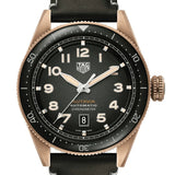 Tag Heuer Autavia Calibre 5 Automatic Olive Green Dial Green Leather Strap Watch for Men - WBE5190.FC8268 Buy Now By Tag Heuer