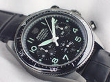 Tag Heuer Autavia Chronometer Flyback Chronograph Black Dial Black Leather Strap Watch for Men - CBE511C.FC8280 Buy Now By Tag Heuer