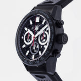 Tag Heuer Carrera Chronograph Steel & Ceramic Black Dial Black Rubber Strap Watch for Men - CBG2090.FT6145 Buy Now By Tag Heuer