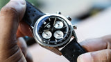 Tag Heuer Carrera Automatic Chronograph Black Dial Black Leather Strap Watch for Men - CBS2210.FC6534 Buy Now By Tag Heuer