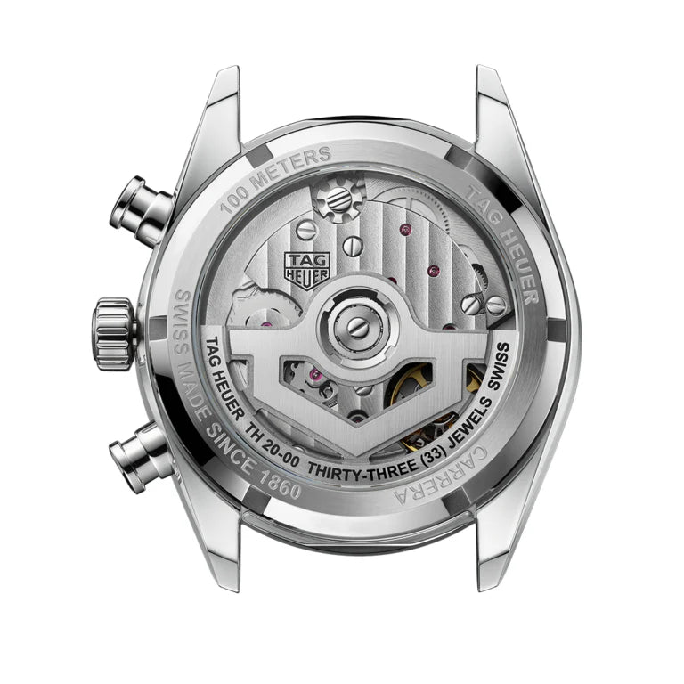 Tag Heuer Carrera Automatic Chronograph Black Dial Black Leather Strap Watch for Men - CBS2210.FC6534 Buy Now By Tag Heuer