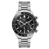 Tag Heuer Carrera Automatic Chronograph Black Dial Silver Steel Strap Watch for Men - CBN2A1B.BA0643 Buy Now By Tag Heuer