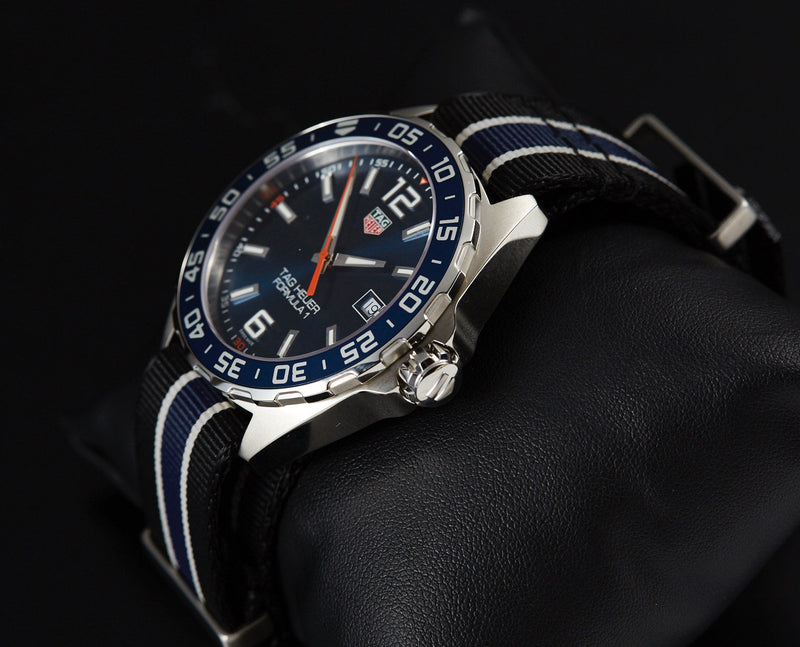 Tag Heuer Formula 1 Chronograph Blue Dial Two Tone NATO Strap Watch for Men - CAZ1014.FC8197 Buy Now By Tag Heuer