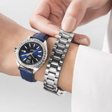Shop Tag Heuer Formula 1 Quartz Blue Dial Blue Leather Strap Watch for Women - WBJ1312.FC8231 in USA