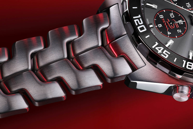 Tag Heuer Formula 1 Chronograph Senna Grey Dial Silver Steel Strap Watch for Men - CAZ201D.BA0633 Buy Now By Tag Heuer
