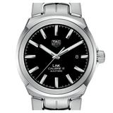Shop Tag Heuer Link Quartz Black Dial Silver Steel Strap Watch for Women - WBC2110.BA0603 in USA