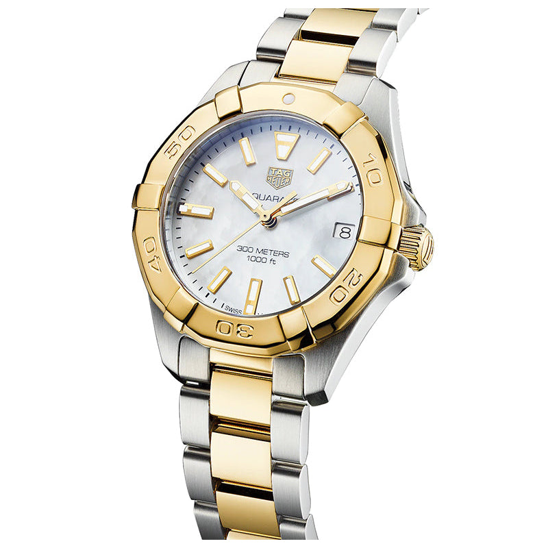 Shop Tag Heuer Aquaracer Mother of Pearl Dial Watch for Women - WBD1320.BB0320 in USA