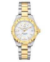 Shop Tag Heuer Aquaracer Mother of Pearl Dial Two Tone Steel Strap Watch for Women - WBD1320.BB0320 in USA