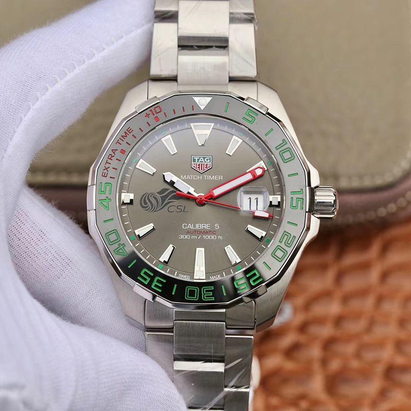 Tag Heuer Calibre 5 Match Timer CSL Edition Automatic Black Dial Silver Steel Strap Watch for Men – WAY201E.BA0927 Buy Now By Tag Heuer