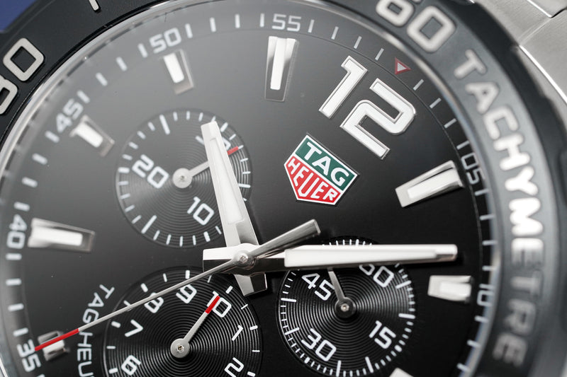 Tag Heuer Formula 1 Chronograph Black Dial Silver Steel Strap Watch for Men - CAZ1010.BA0842 Buy Now By Tag Heuer