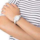 Shop Tag Heuer Aquaracer Diamonds White Dial Two Tone Steel Strap Watch for Women - WAY131H.BA0914 in USA