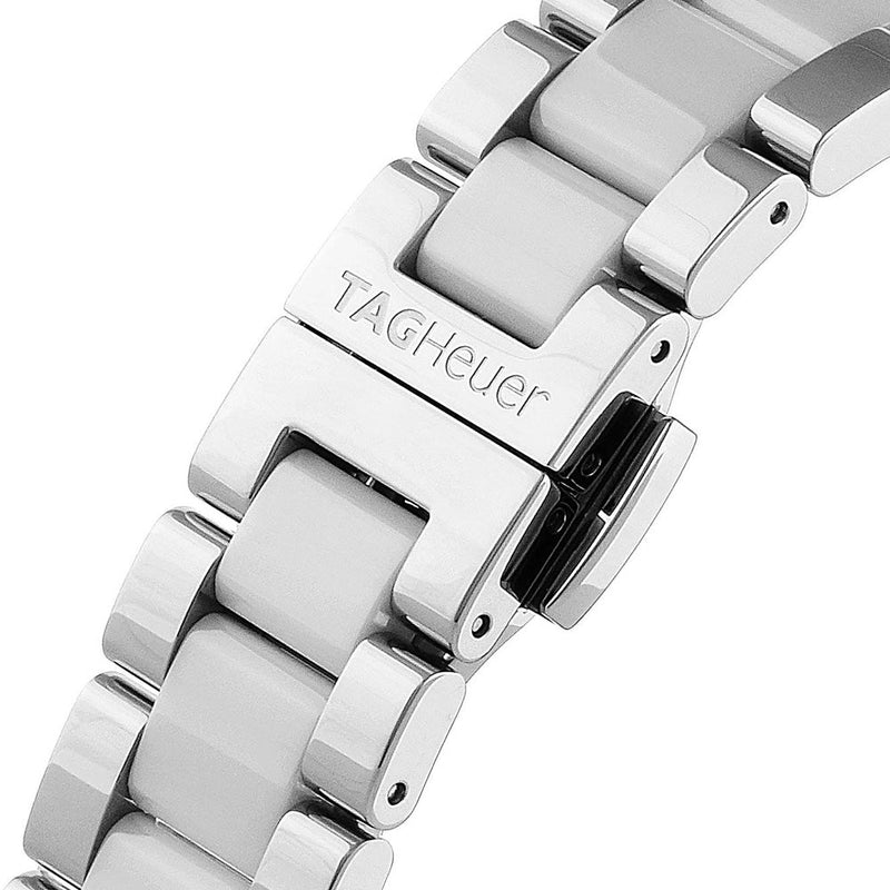 Shop Tag Heuer Aquaracer Diamonds White Dial Two Tone Steel Strap Watch for Women - WAY131H.BA0914 in USA