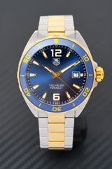 Shop Tag Heuer Formula 1 Analog Blue Dial Two Tone Steel Strap Watch for Men - WAZ1120.BB0879 in USA
