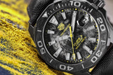 Tag Heuer Aquaracer Calibre 5 Black NATO Strap Carbon Dial Watch for Men - WBD218B.FC6446 Buy Now By Tag Heuer
