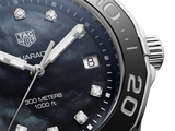Tag Heuer Aquaracer Quartz Black Dial Silver Steel Strap Watch for Women - WAY131M.BA0748 Buy Now By Tag Heuer