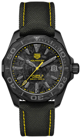 Tag Heuer Aquaracer Calibre 5 Black NATO Strap Carbon Dial Watch for Men - WBD218B.FC6446 Buy Now By Tag Heuer