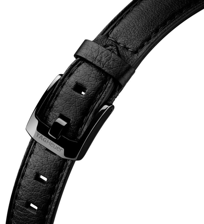 Shop Tag Heuer Formula 1 Quartz Black Dial Black Leather Strap Watch for Women - WBJ1414.FC8234 in USA