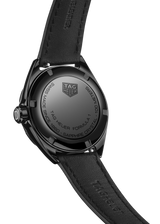 Shop Tag Heuer Formula 1 Diamonds Black Dial Black Leather Strap Watch for Women - WBJ1417.FC8234 in USA