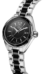 Shop Tag Heuer Formula 1 Quartz Black Dial Two Tone Steel Strap Watch for Women - WBJ141AA.BA0973 in USA