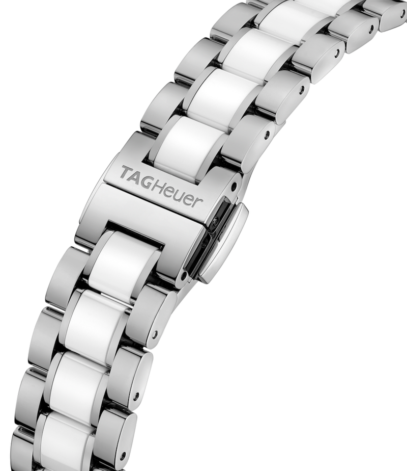 Shop Tag Heuer Formula 1 Quartz White Dial Two Tone Steel Strap Watch for Women - WBJ141AC.BA0974 in USA
