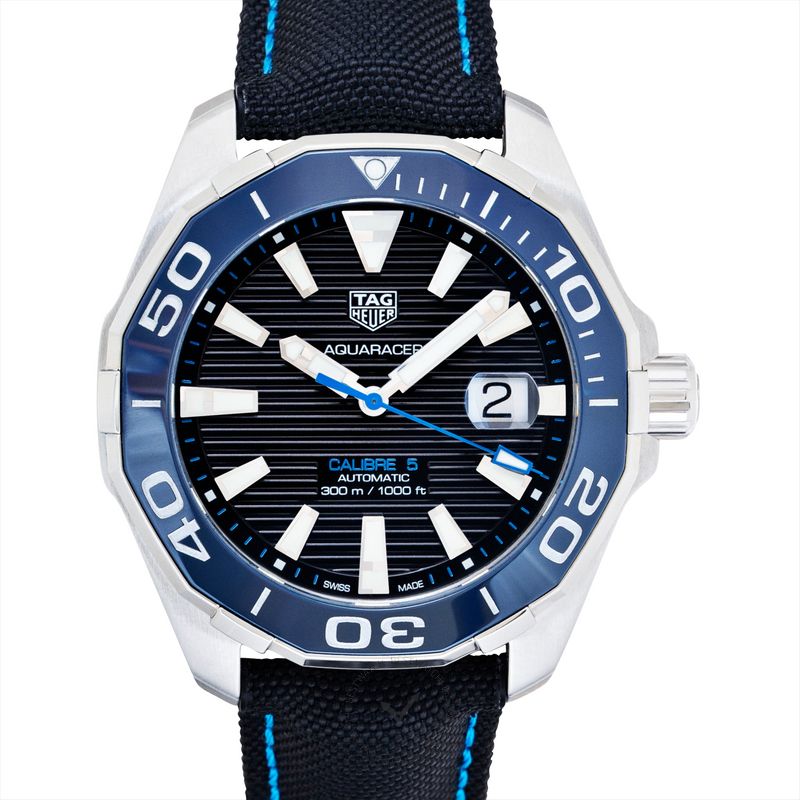 Shop Tag Heuer Aquaracer Black Dial Watch for Men - WAY201C.FC6395 in USA