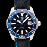 Tag Heuer Aquaracer Calibre 5 Automatic Black Dial Black Nylon Strap Watch for Men - WAY211B.FC6363 Buy Now By Tag Heuer