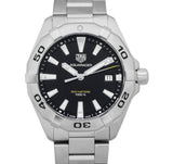 Tag Heuer Aquaracer Black Dial Silver Steel Strap Watch for Men - WBD1110.BA0928