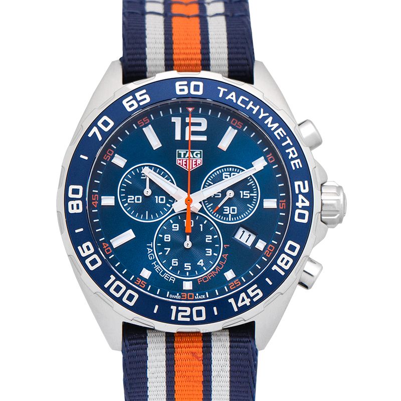 Tag Heuer Formula 1 Quartz Chronograph Blue Dial Two Tone NATO Strap Watch for Men - CAZ1010.FC8196 Buy Now By Tag Heuer