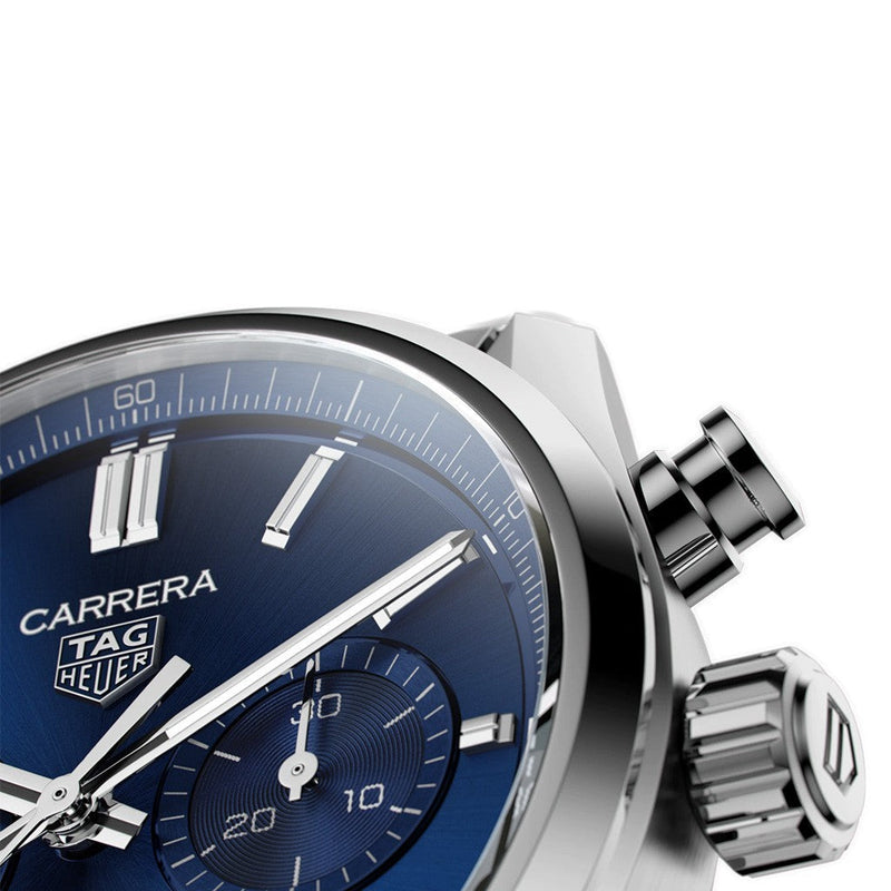 Tag Heuer Carrera Chronograph Blue Dial Silver Steel Strap Watch for Men - CBN2011.BA0642 Buy Now By Tag Heuer