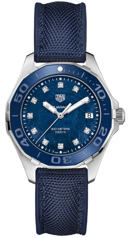 Tag Heuer Aquaracer Blue Mother of Pearl Dial  Watch for Women - WAY131L.FT6091