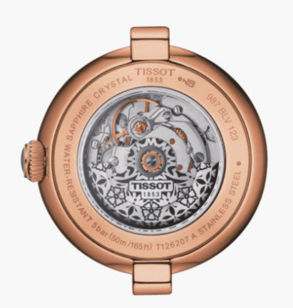 Tissot Bellissima Automatic Silver Dial Brown Leather Strap Watch For Women - T126.207.36.013.00 Buy Now By Tissot