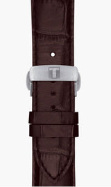 Shop Tissot Luxury Powermatic 80 Silver Dial Brown Leather Strap Watch For Men - T086.407.16.037.00 in USA