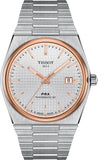 Tissot PRX Powermatic 80 Silver Dial Silver Steel Strap Watch For Men - T137.407.21.031.00