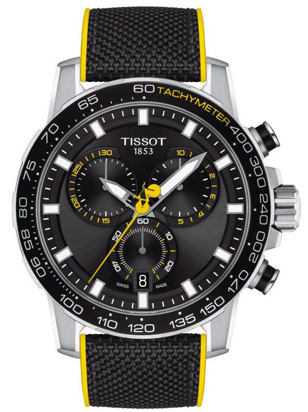 Tissot T Sport Supersport Chrono Tour De France Black Dial Black Nylon Strap Watch for Men - T125.617.17.051.00 Buy Now By Tissot