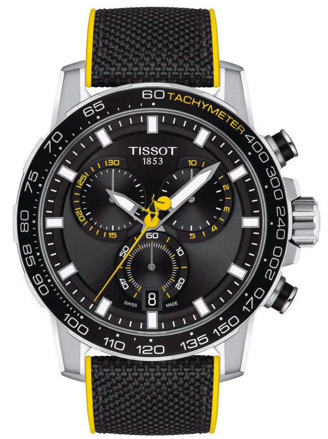 Tissot T Sport Supersport Chrono Tour De France Black Dial Black Nylon Strap Watch for Men - T125.617.17.051.00 Buy Now By Tissot