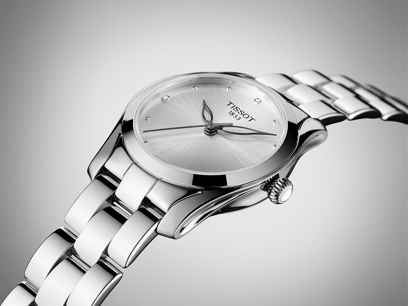 Tissot T Wave Diamonds White Dial Silver Steel Strap Watch For Women - T112.210.11.036.00 Buy Now By Tissot
