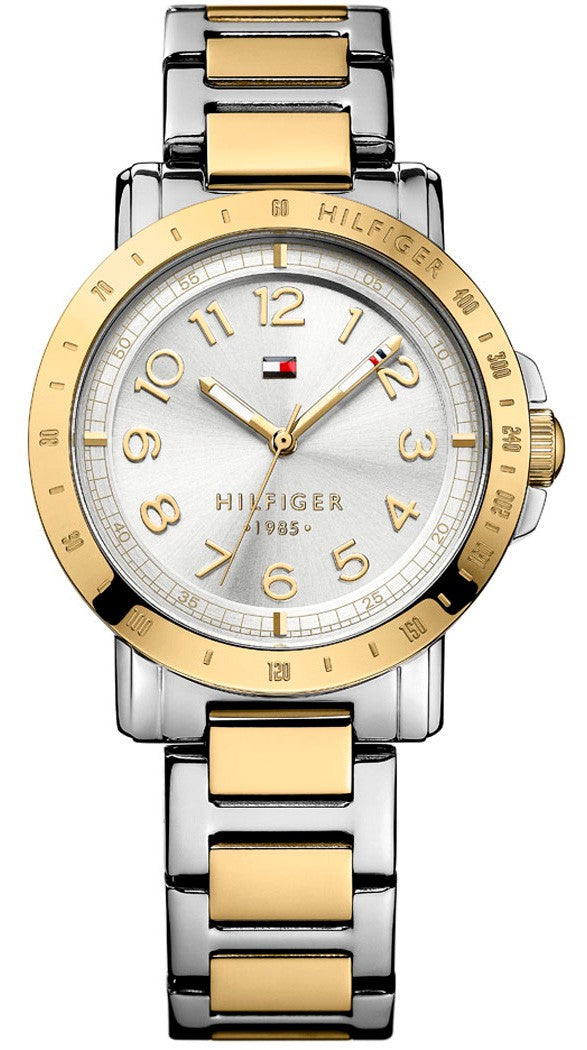 Tommy Hilfiger Damen Silver Dial Two Tone Steel Strap Watch for Women - 1781398 Buy Now By Tommy Hilfiger