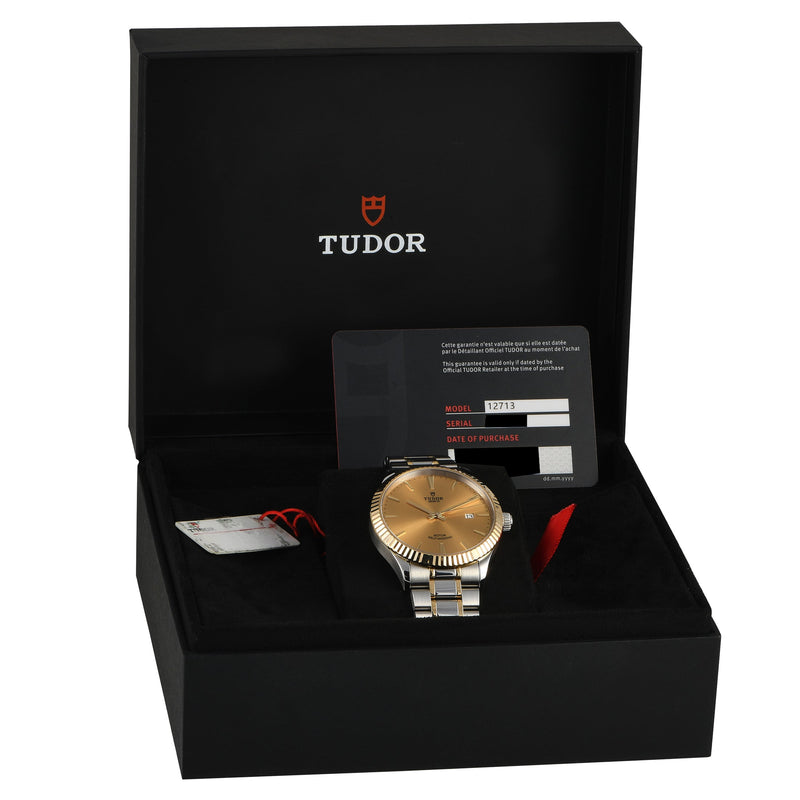 Tudor Style Automatic Silver Dial Two Tone Steel Strap Watch for Men - M12713-0003 Buy Now By Tudor