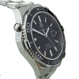Shop Tag Heuer Aquaracer Caliber 5 Automatic Black Dial Silver Steel Strap Watch for Men - WAK2110.BA0830 in USA