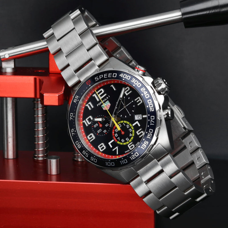 Tag Heuer Formula 1 x Red Bull Racing Chronograph Blue Dial Silver Steel Strap Watch for Men - CAZ101AL.BA0842 Buy Now By Tag Heuer