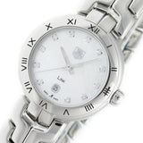 Shop Tag Heuer Link Diamonds Mother of Pearl Dial Silver Steel Strap Watch for Women - WAT1417.BA0954 in USA