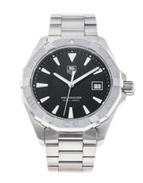 Tag Heuer Aquaracer Quartz Black Dial Silver Steel Strap Watch for Men - WAY1110.BA0928 Buy Now By Tag Heuer