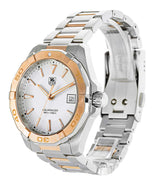 Tag Heuer Aquaracer Quartz White Dial Silver Strap Watch for Men - WAY1150.BD0911 Buy Now By Tag Heuer