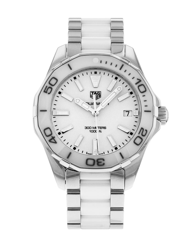 Shop Tag Heuer Aquaracer White Dial Watch for Women - WAY131B.BA0914 in USA