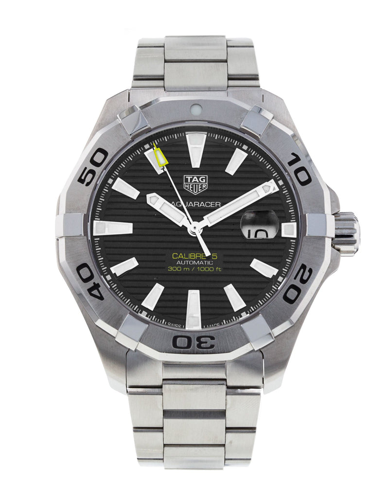 Shop Tag Heuer Aquaracer Black Dial Watch for Men - WAY2010.BA0927 in USA